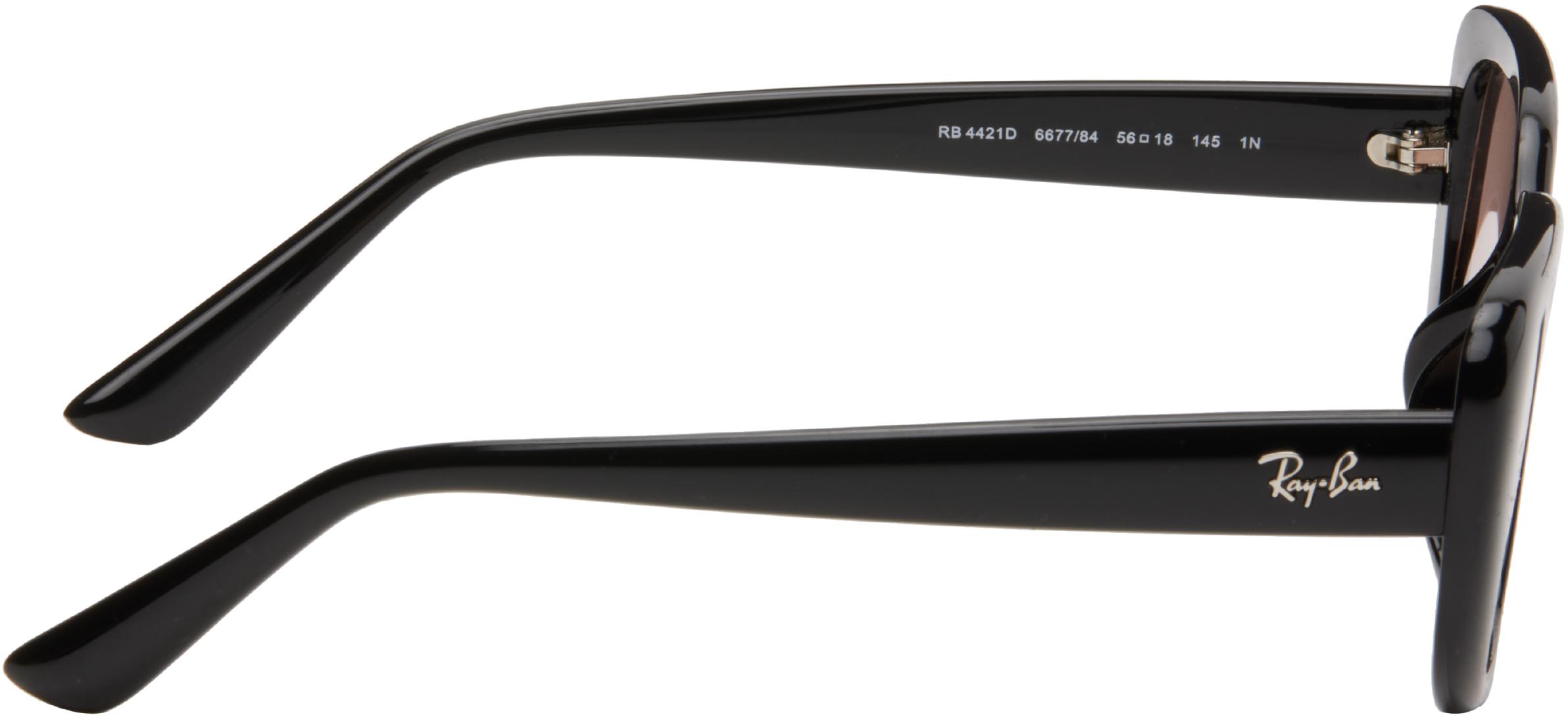 RAY-BAN ブラック RB4421D バイオベース サングラス RB4421D BIO-BASED Sunglasses in Black and Dark Pink