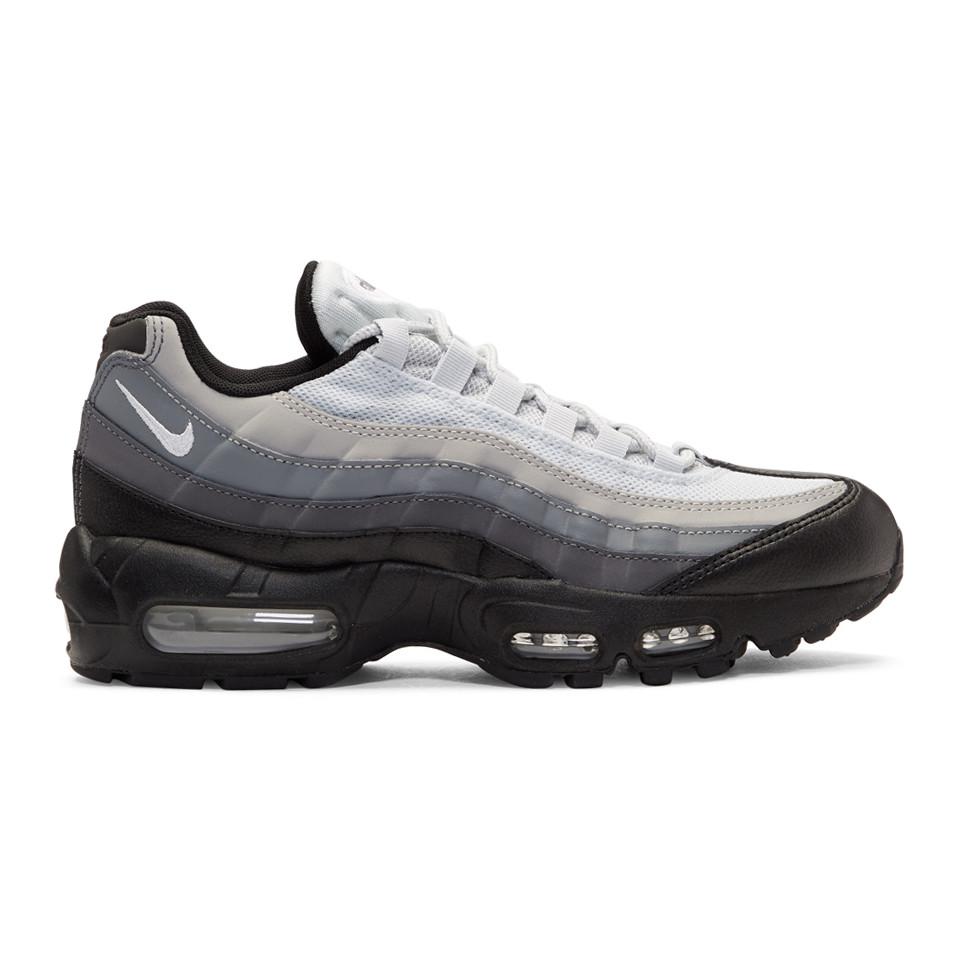 Nike Black And Grey Air Max 95 Essential Sneakers for Men - Lyst