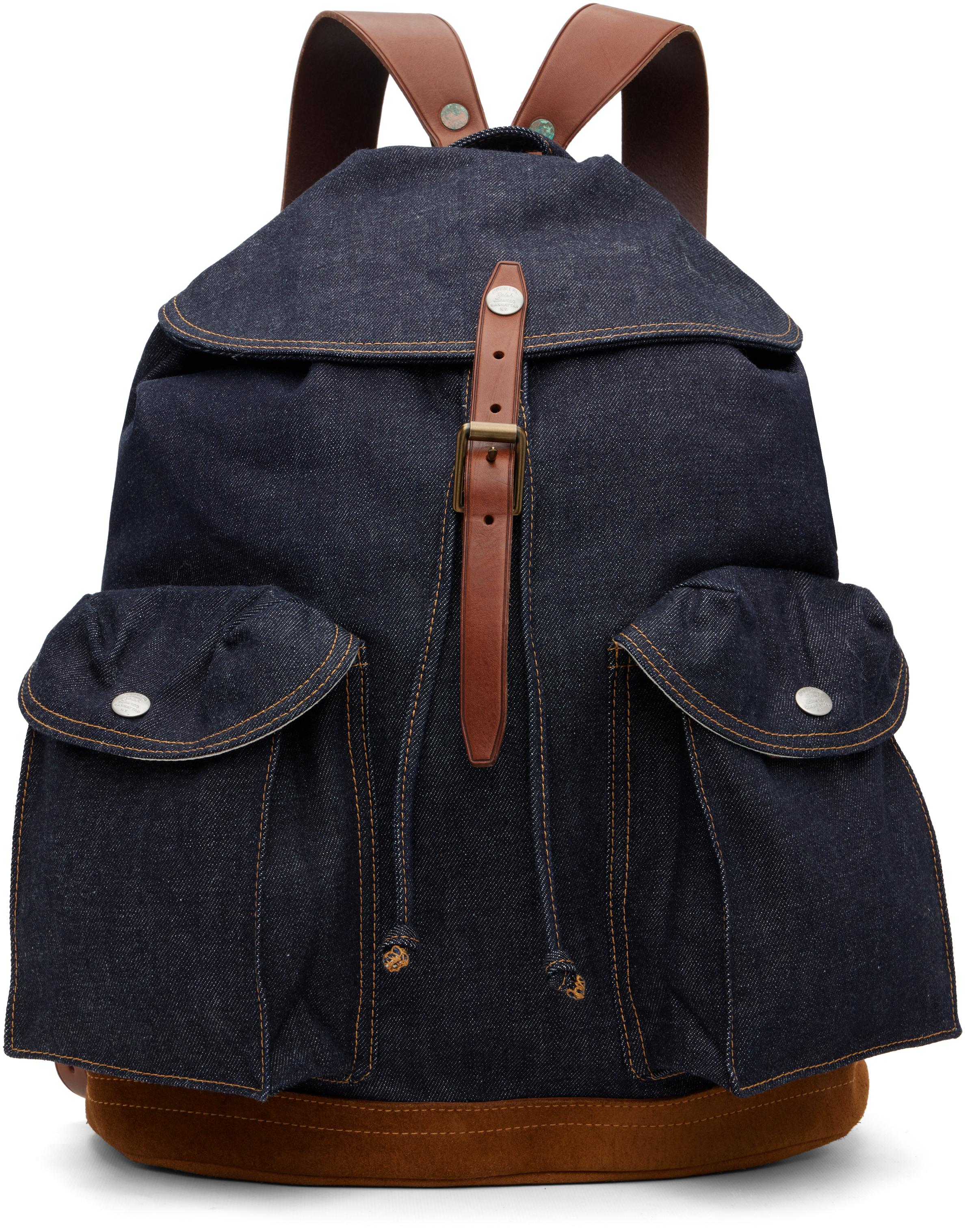 rrl-TRUE-INDIGO-Denim-Rucksack