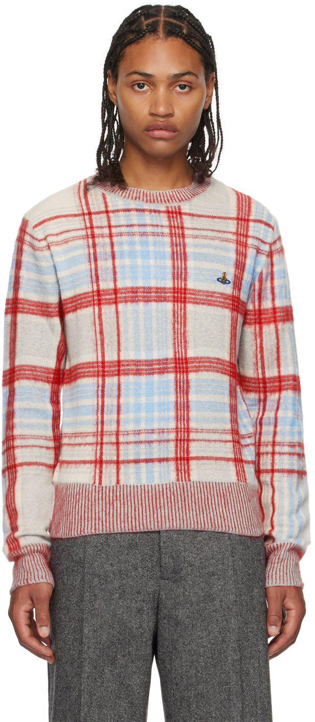 Vivienne Westwood Red & Blue Check Sweater for Men | Lyst