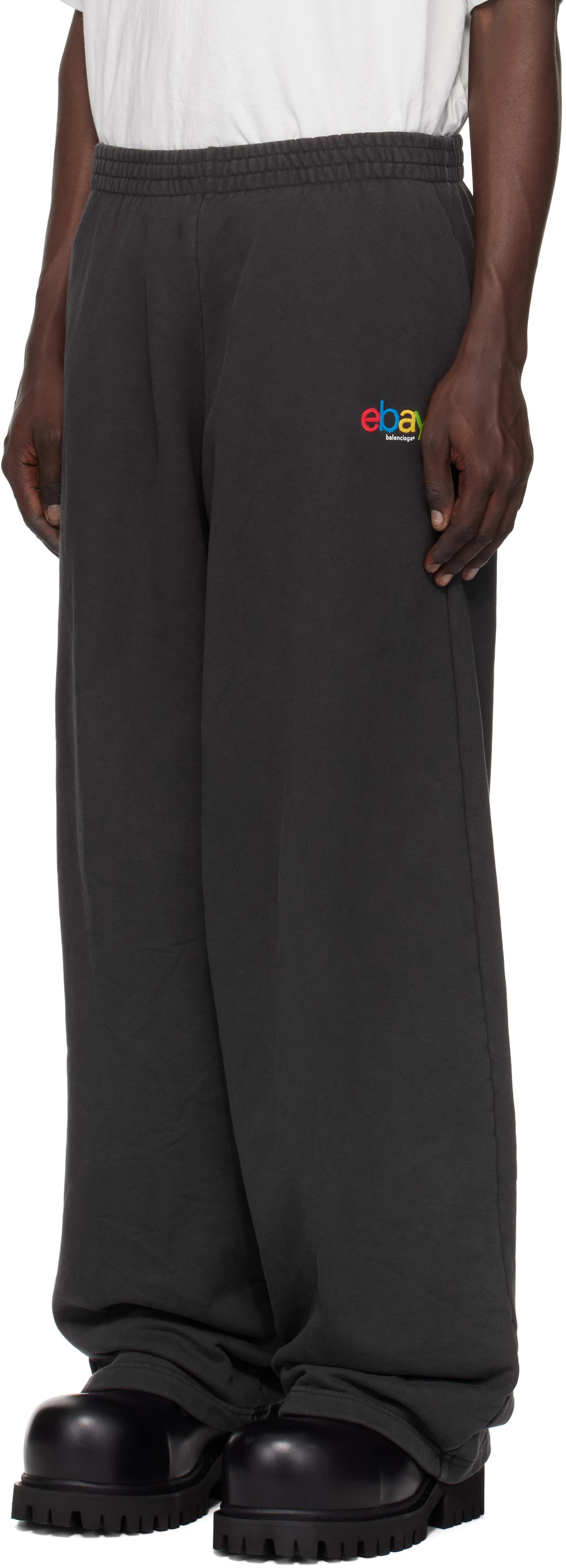Balenciaga Ebay Edition Baggy Sweatpants in Black for Men | Lyst UK