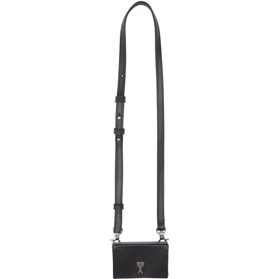 AMI Black Mini Box Bag for Men Lyst