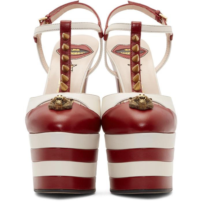 white gucci platform heels
