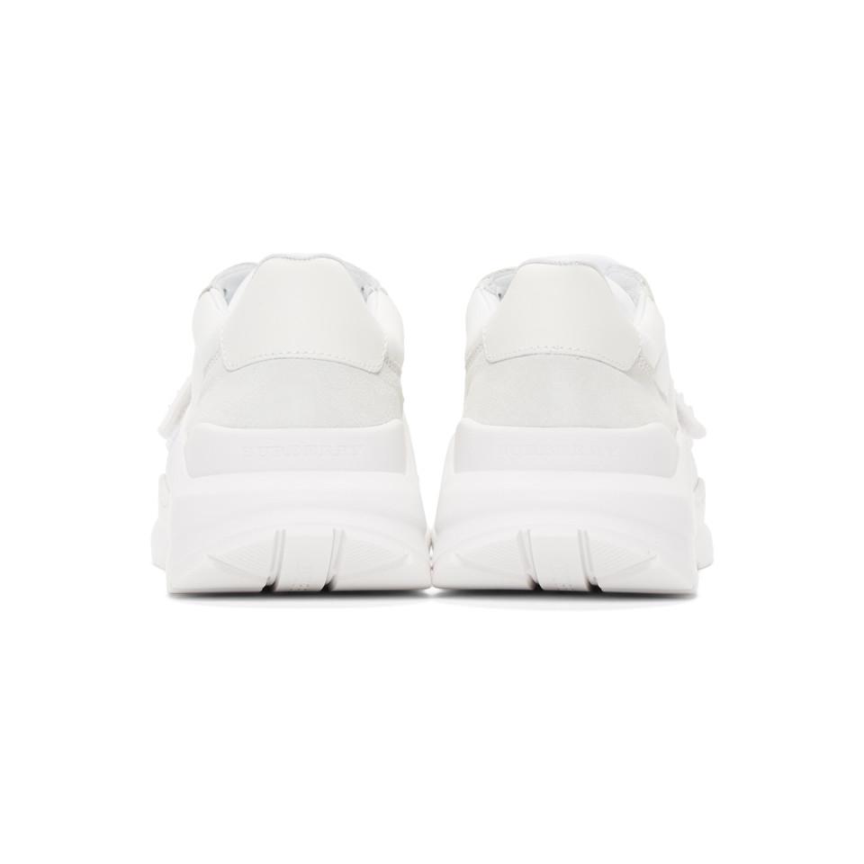 Burberry White Regis Sneakers | Lyst