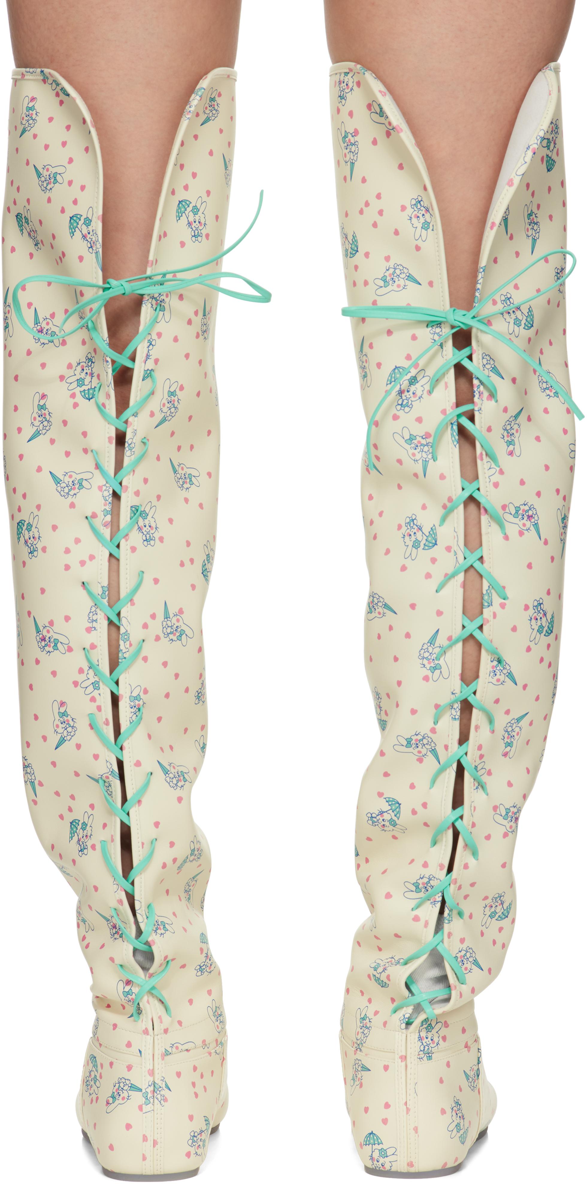 【Ashley Williams】★関税送料込★ Slouchy Thigh-High Ashley Williams Off- Slouchy Thigh-High Tall Boots in White