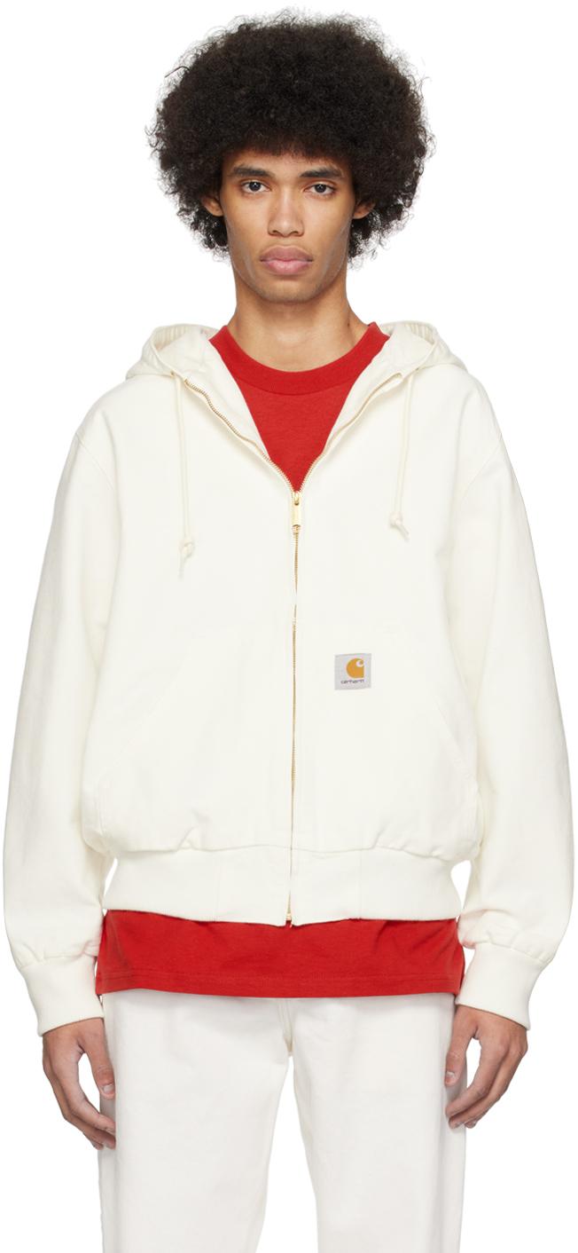 Carhartt メンズ レッド ホワイト Active ジャケット ジャケット