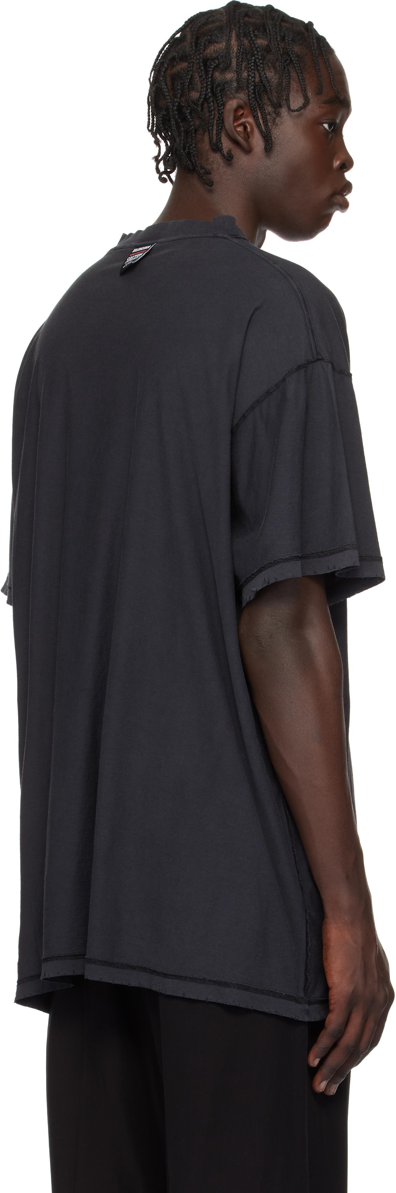 ●送料込●BALENCIAGA●INTERNAL USE ONLY INSIDE-OUT Tシャツ Balenciaga Internal Use Only Inside-out Tシャツ | ブラック
