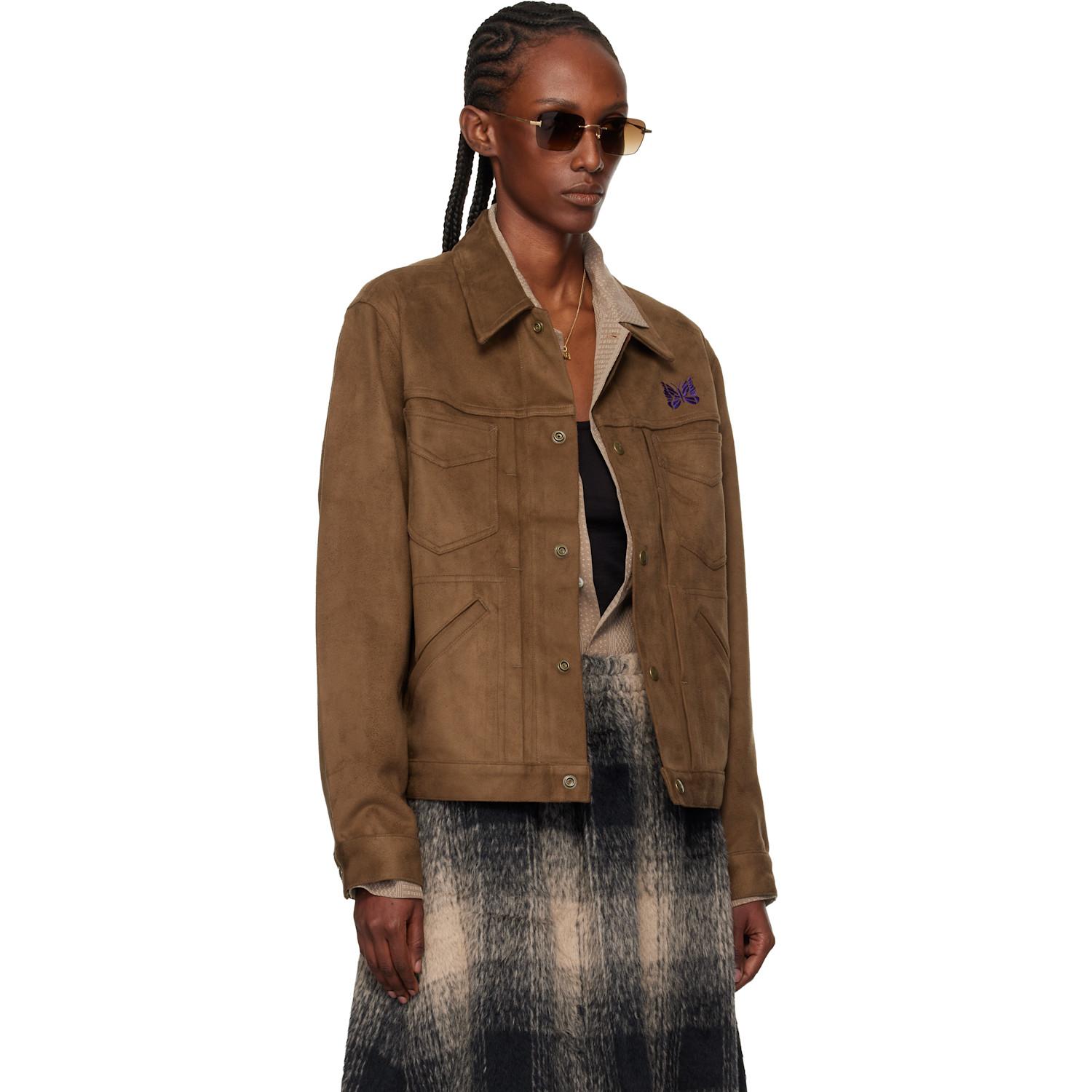 Needles Penny Jean Jacket in Brown | Lyst