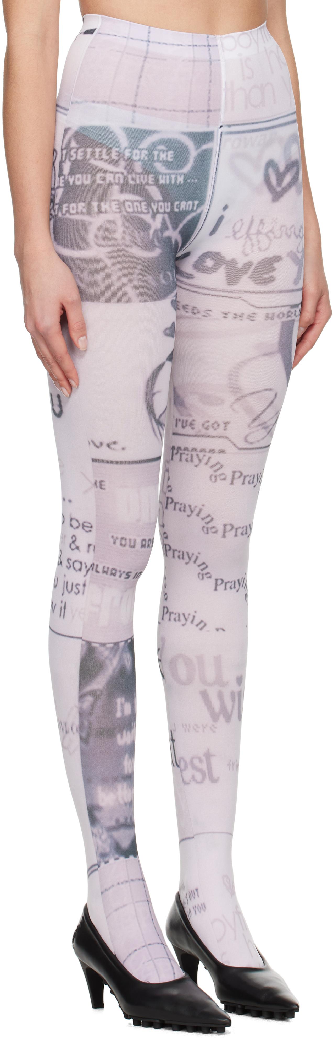 【関税込み】Praying SSENSE限定 ホワイト Comic タイツ PRAYING Ssense Exclusive Comic Tights in White | Lyst