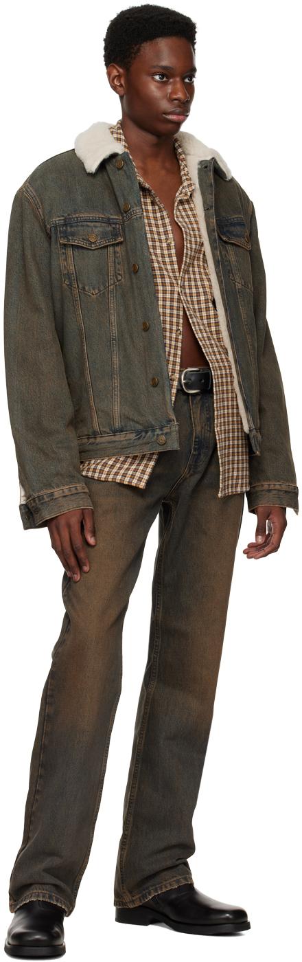 Classic sherpa deals jean jacket yeezy
