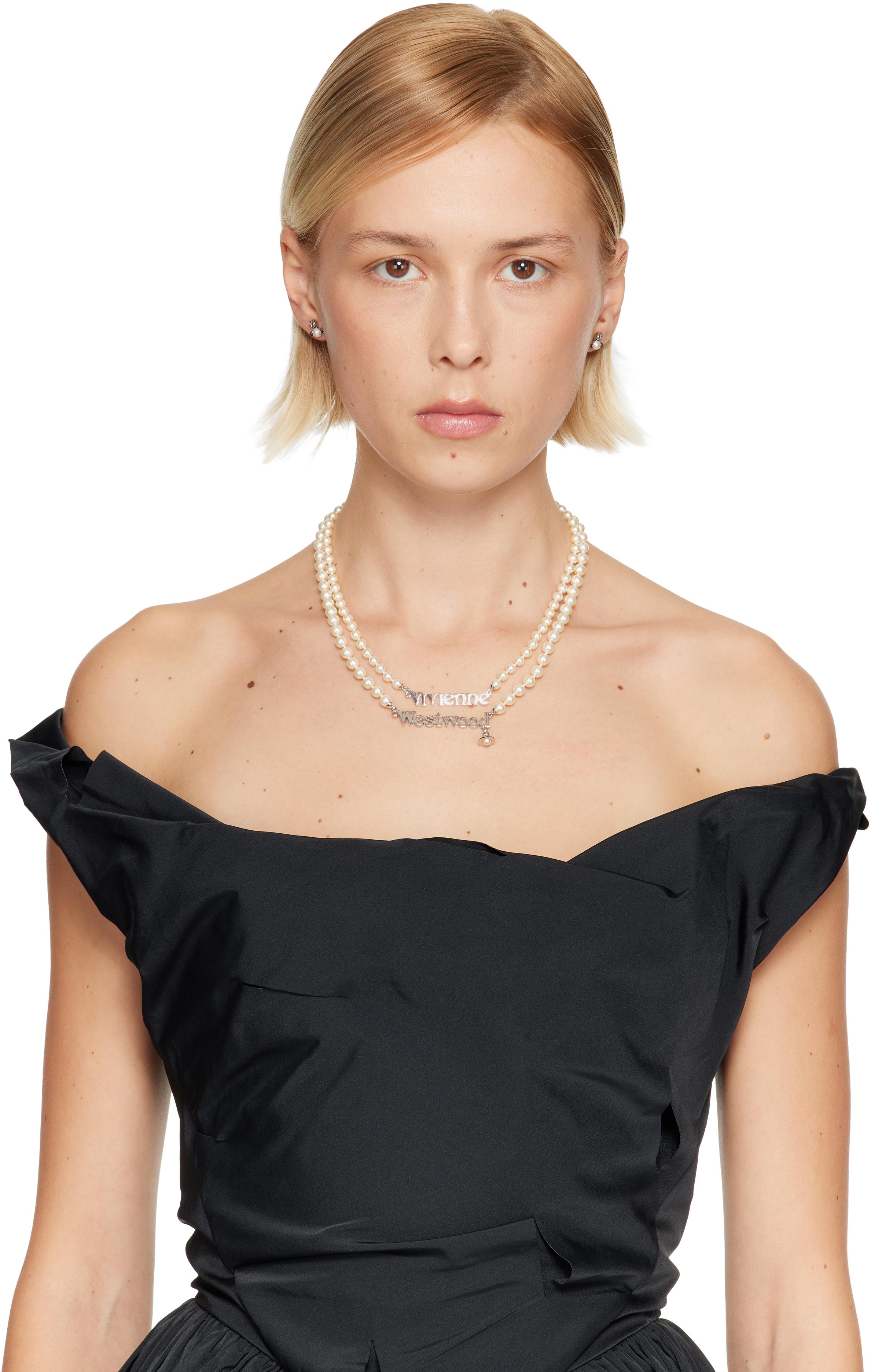 Vivienne Westwood Amelia Necklace in Natural | Lyst
