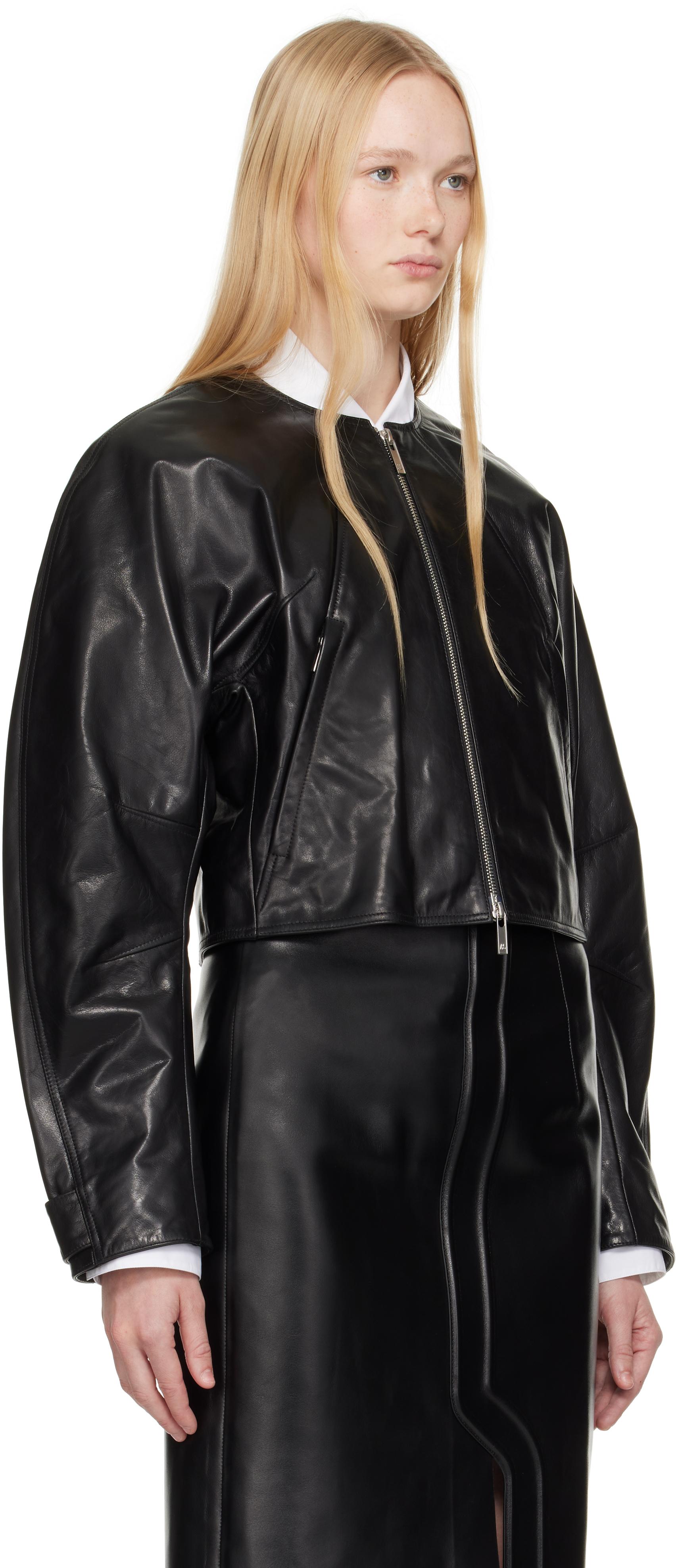 【もえ】HELMUT LANG レザーフードジャケット S HELMUTHelmutLangHoodedLeatherJ