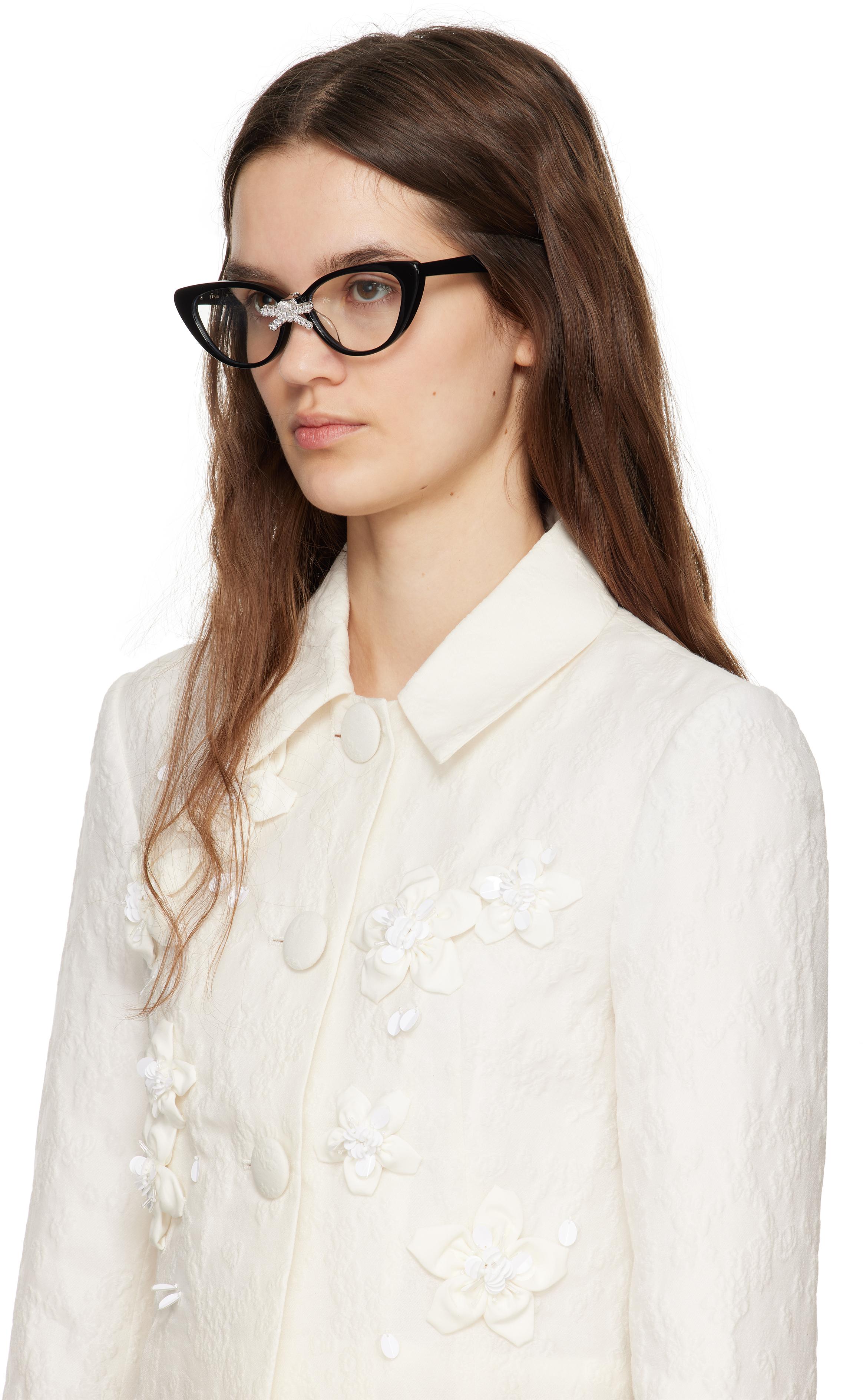 ShuShu/Tong Yvminエディション ブラック Front Jeweled-Bowknot