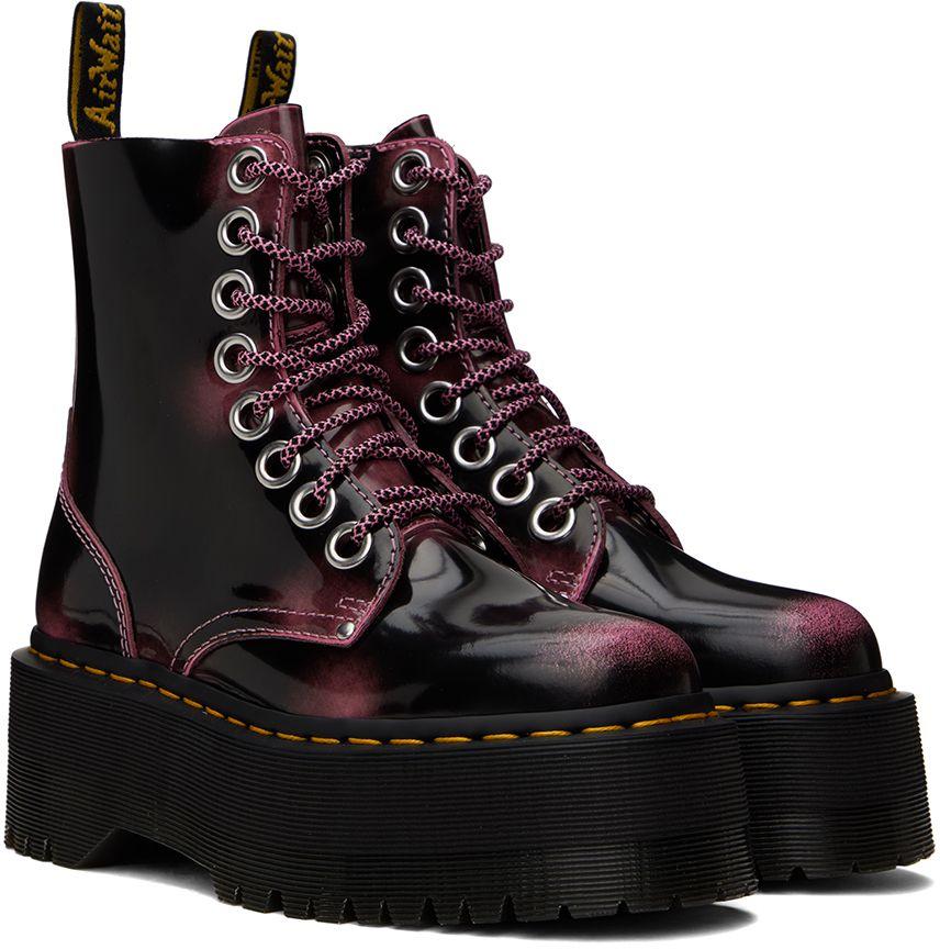 Dr. Martens Pink & Black Jadon Max Boots | Lyst Dr. Martens Pink & Black Jadon Max Boots | Lyst
