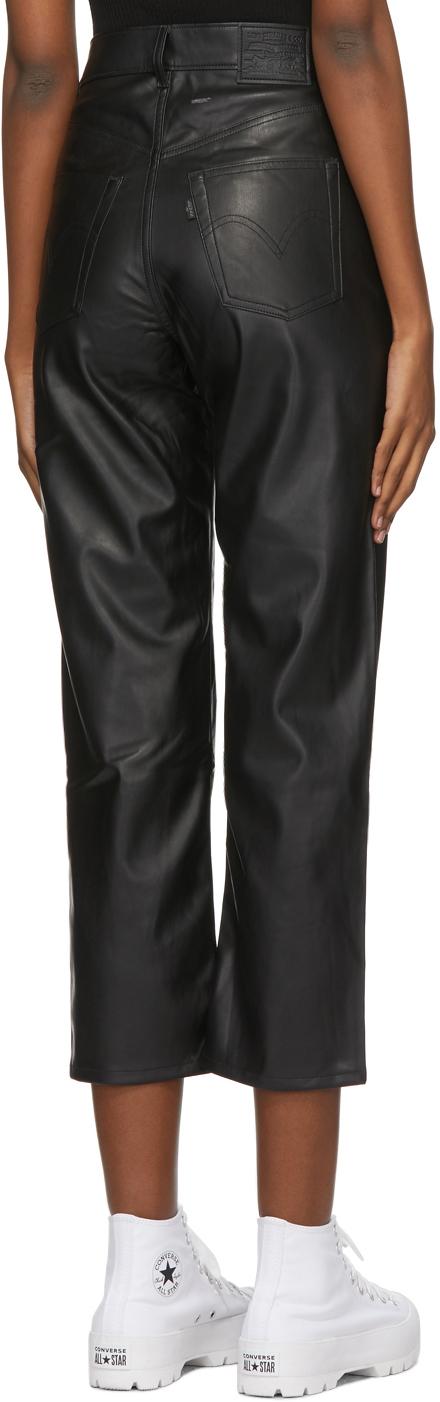 Levi's Black Faux-leather Ribcage 