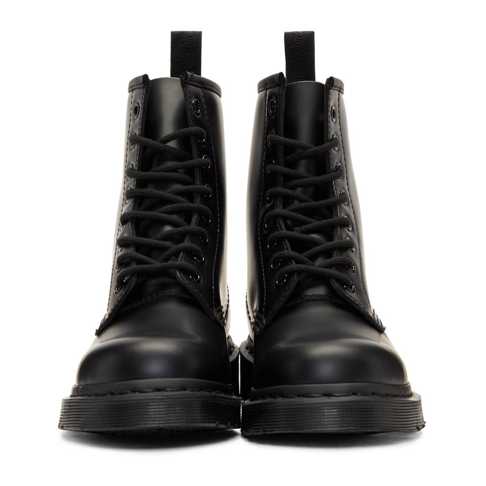 Dr. Martens Leather Black 1460 Mono Boots - Lyst