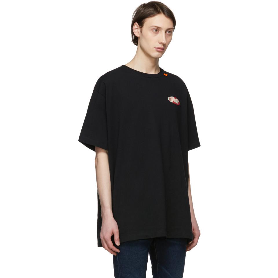 Off-White c/o Virgil Abloh Dematerialization S/S Over Tee - Black/Red Xxs