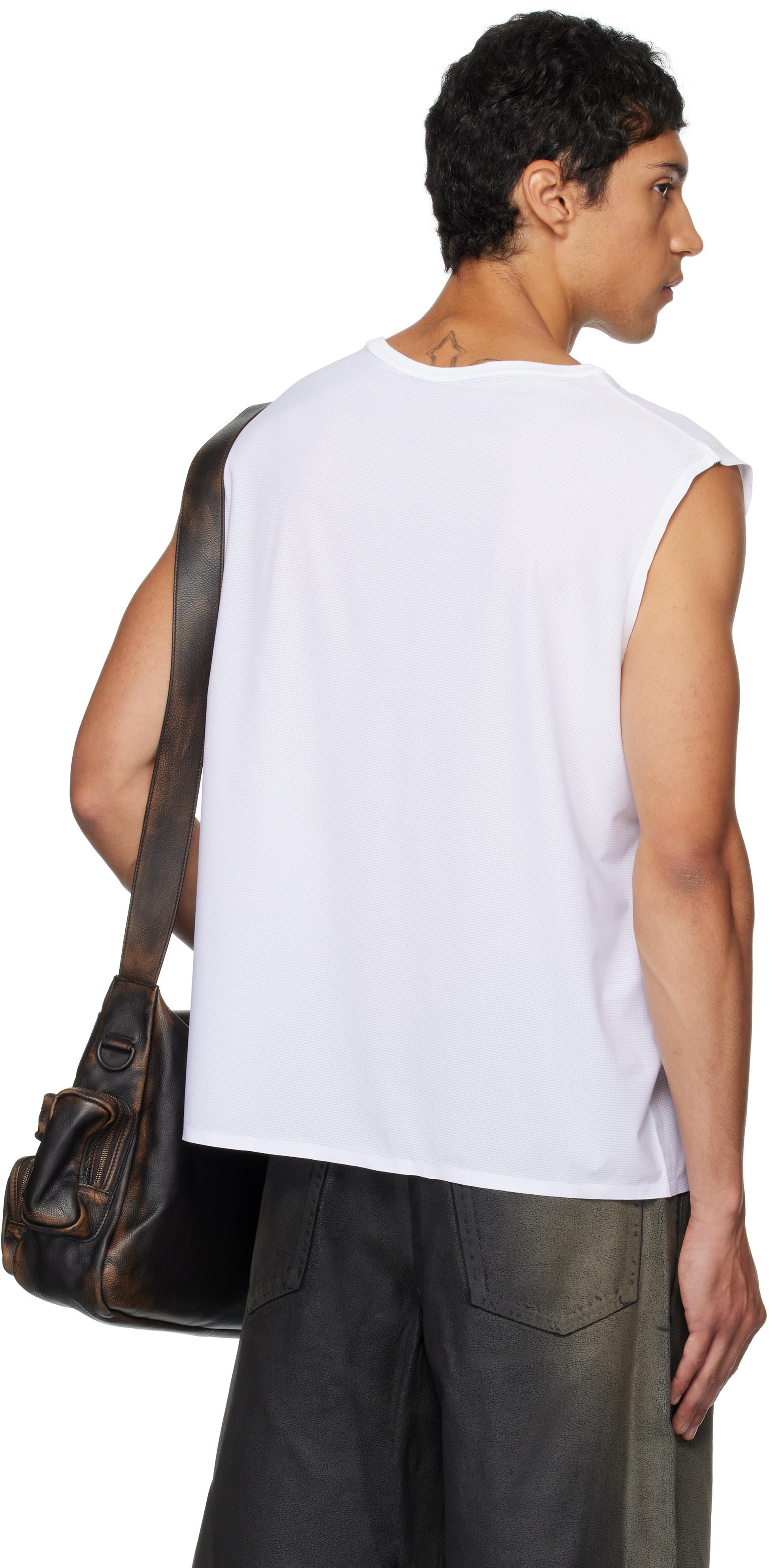 Alexander Wang Graphic Logo Muscle Tank Top in White for Men 
