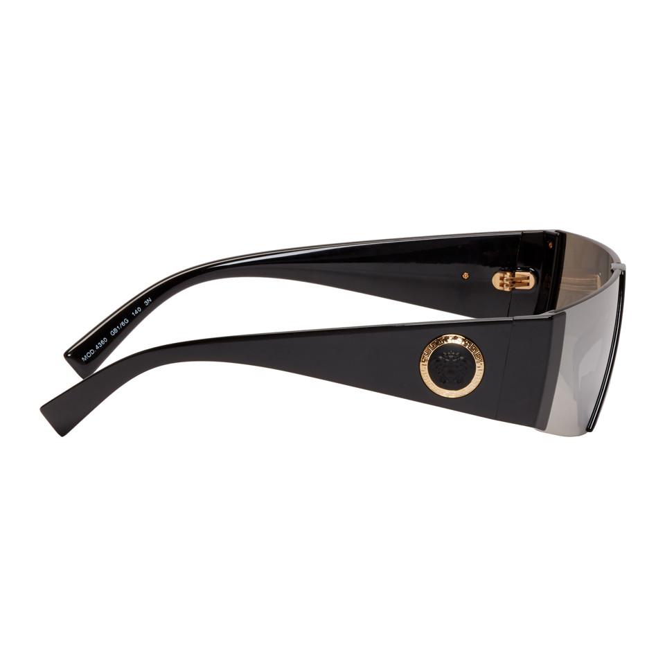 Versace Black Medusa Ares Visor Sunglasses for Men | Lyst