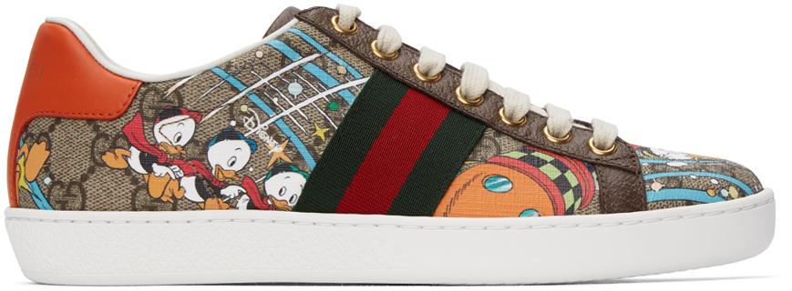 Gucci New Ace Donald Duck Sneakers | Lyst Canada