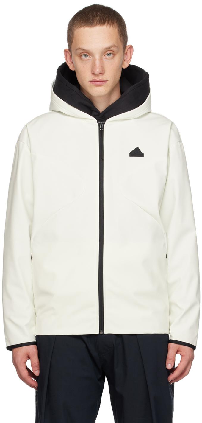 adidas Originals Off Zip Hoodie in White for Men Lyst Canada