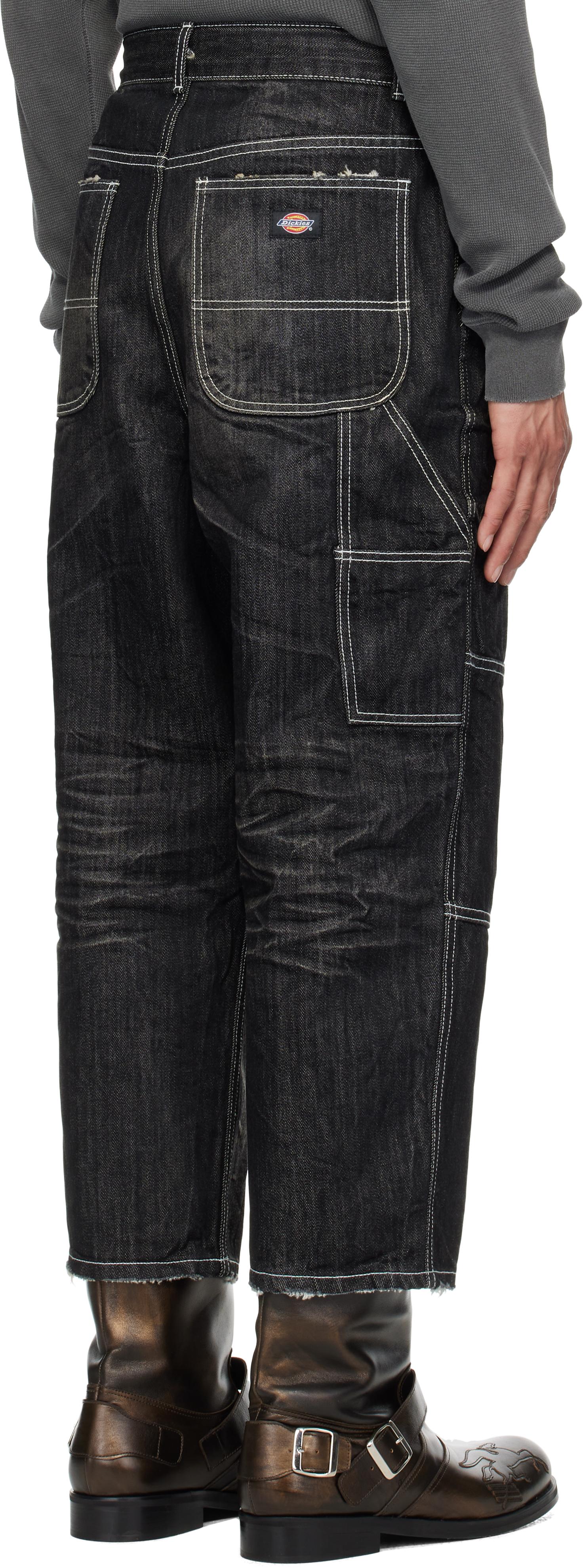 THUG CLUB Dickies Edition Double Knee Jeans in Black for Men | Lyst