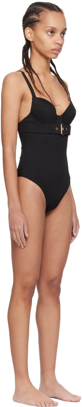 Moschino レディース ブラック ハードウェア スイムウェア ビーチ  