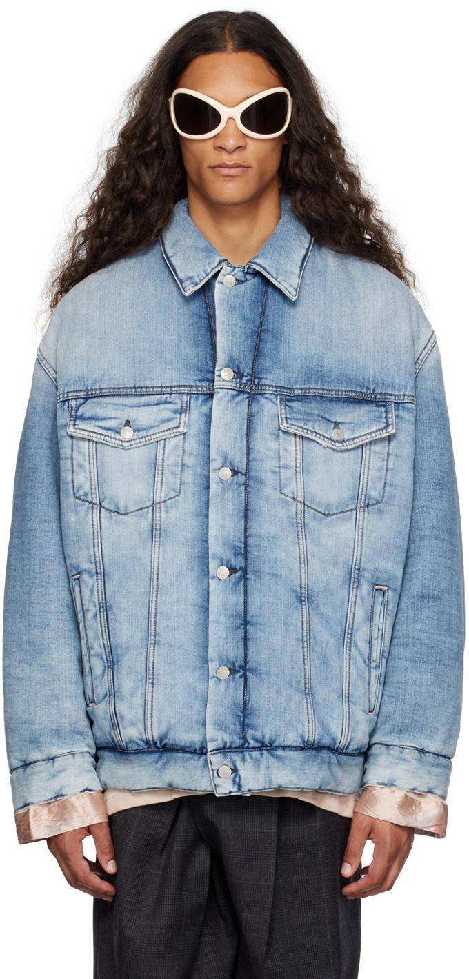 Acne Studios メンズ ブルー パデッド デニムジャケット ジャケット