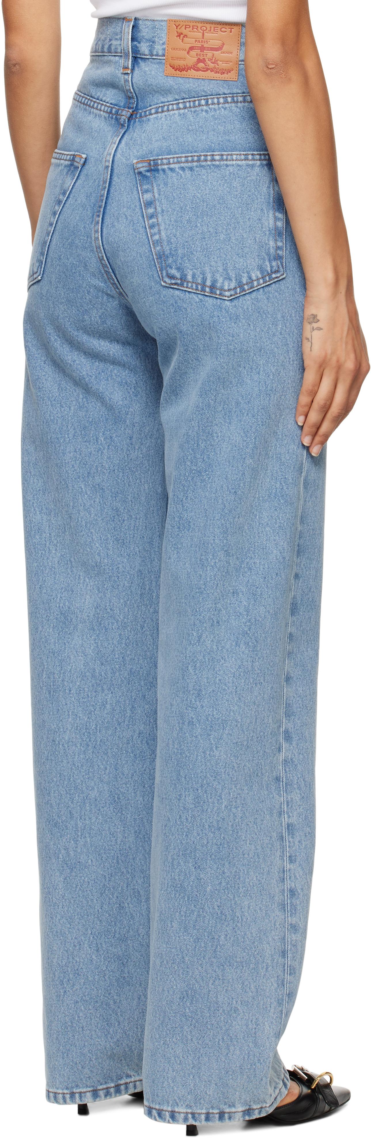 Y. Project Cut Out Jeans in Blue | Lyst