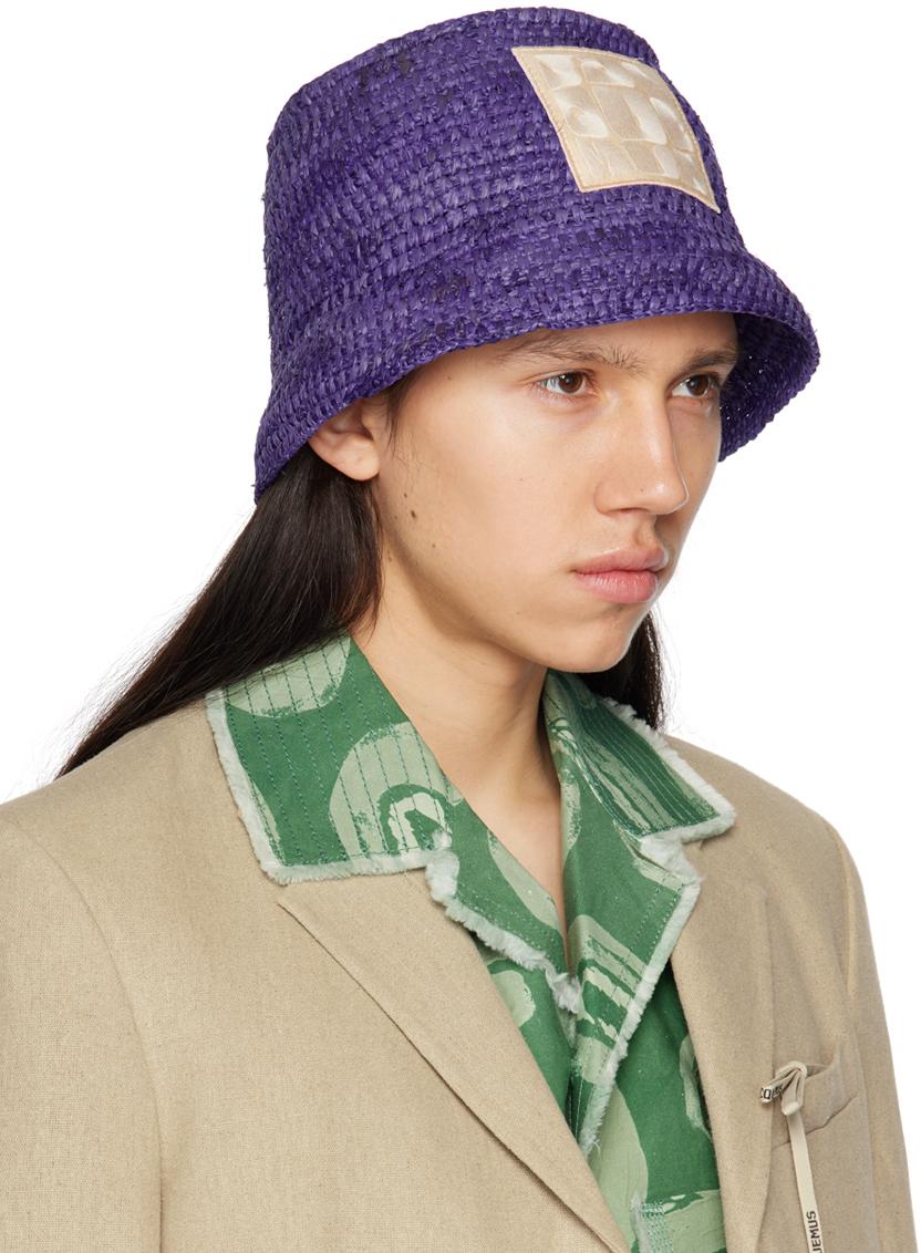 Jacquemus メンズ ブルー Le Raphiaコレクション パープル Le Jacquemus メンズ ブルー Le Raphiaコレクション パープル Le