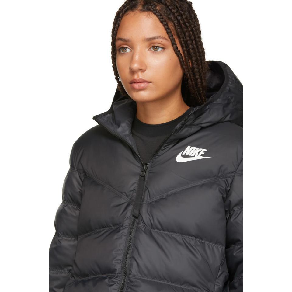 Nike Sportswear Windrunner Down Fill Jacket Reversible (black/white/white)  Coat | Lyst