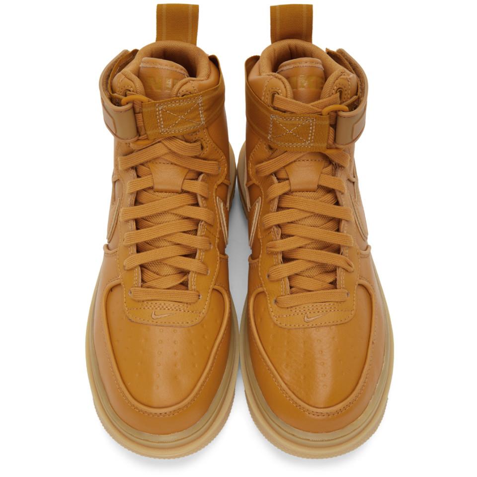 Nike Leather Tan Air Force 1 Gtx Sneakers in Brown for Men - Lyst