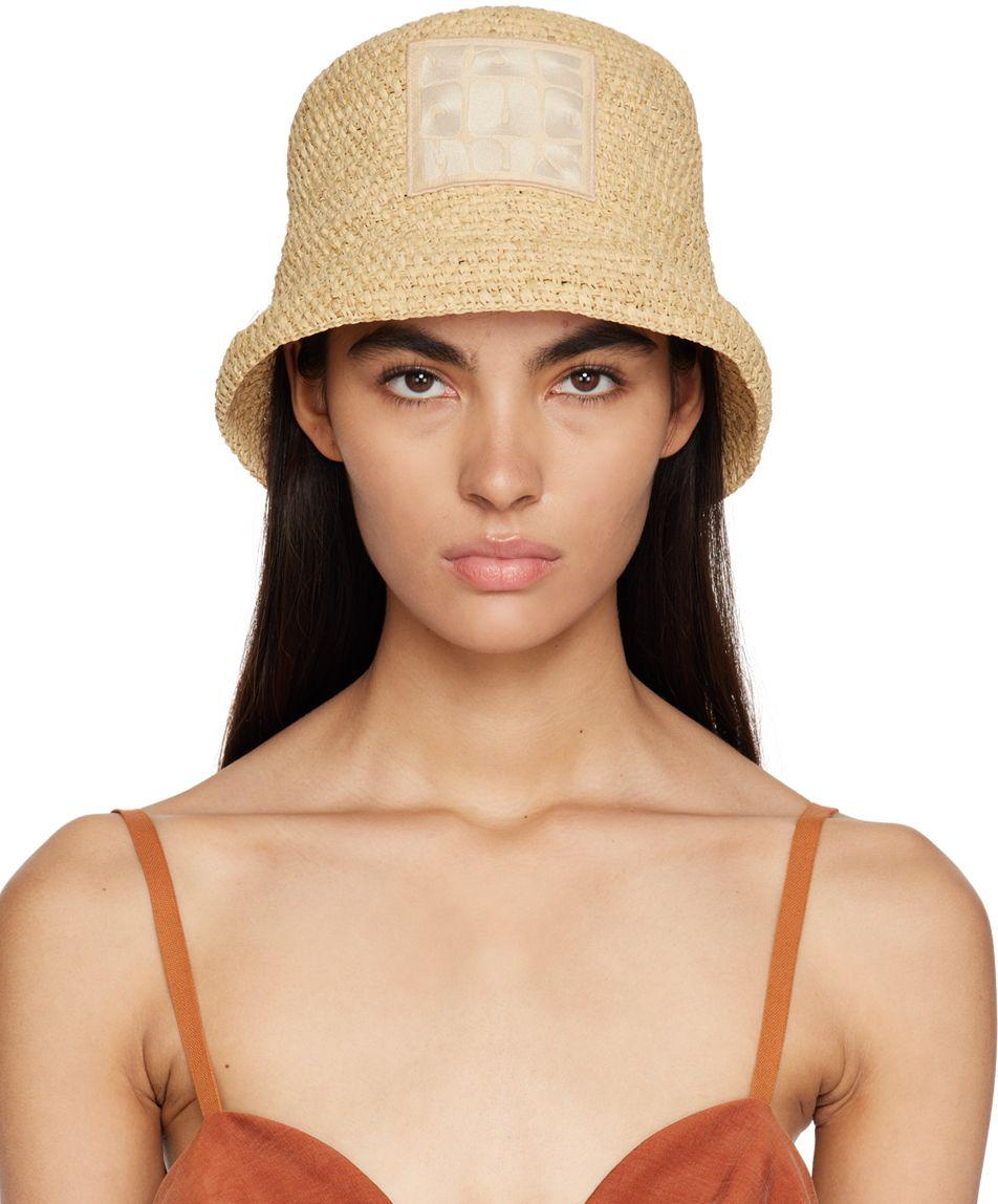 Jacquemus Beige Le Raphia 'le Bob Ficiu' Hat in Natural | Lyst