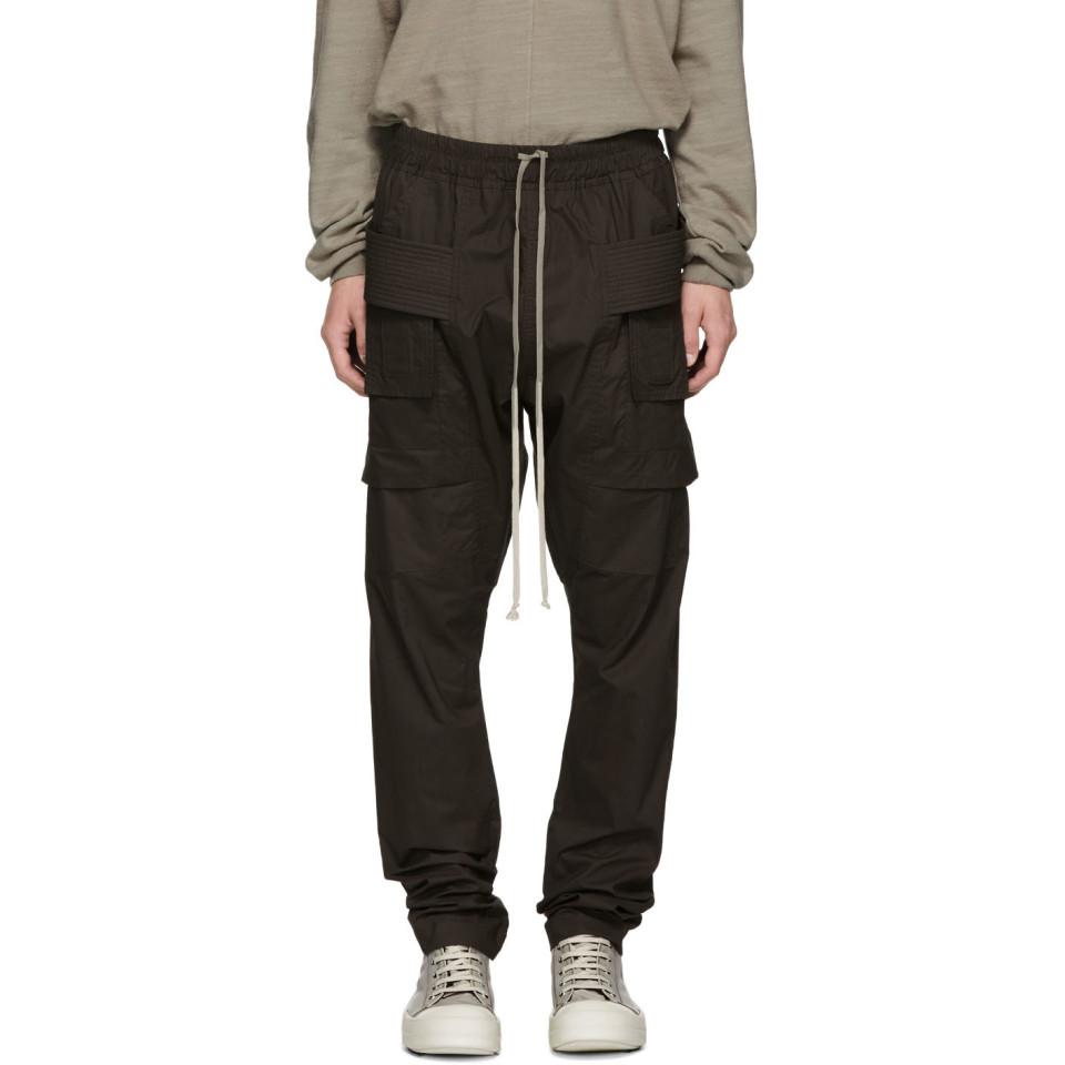 Rick Owens DRKSHDW Grey Creatch Cargo Pants in Gray for Men | Lyst