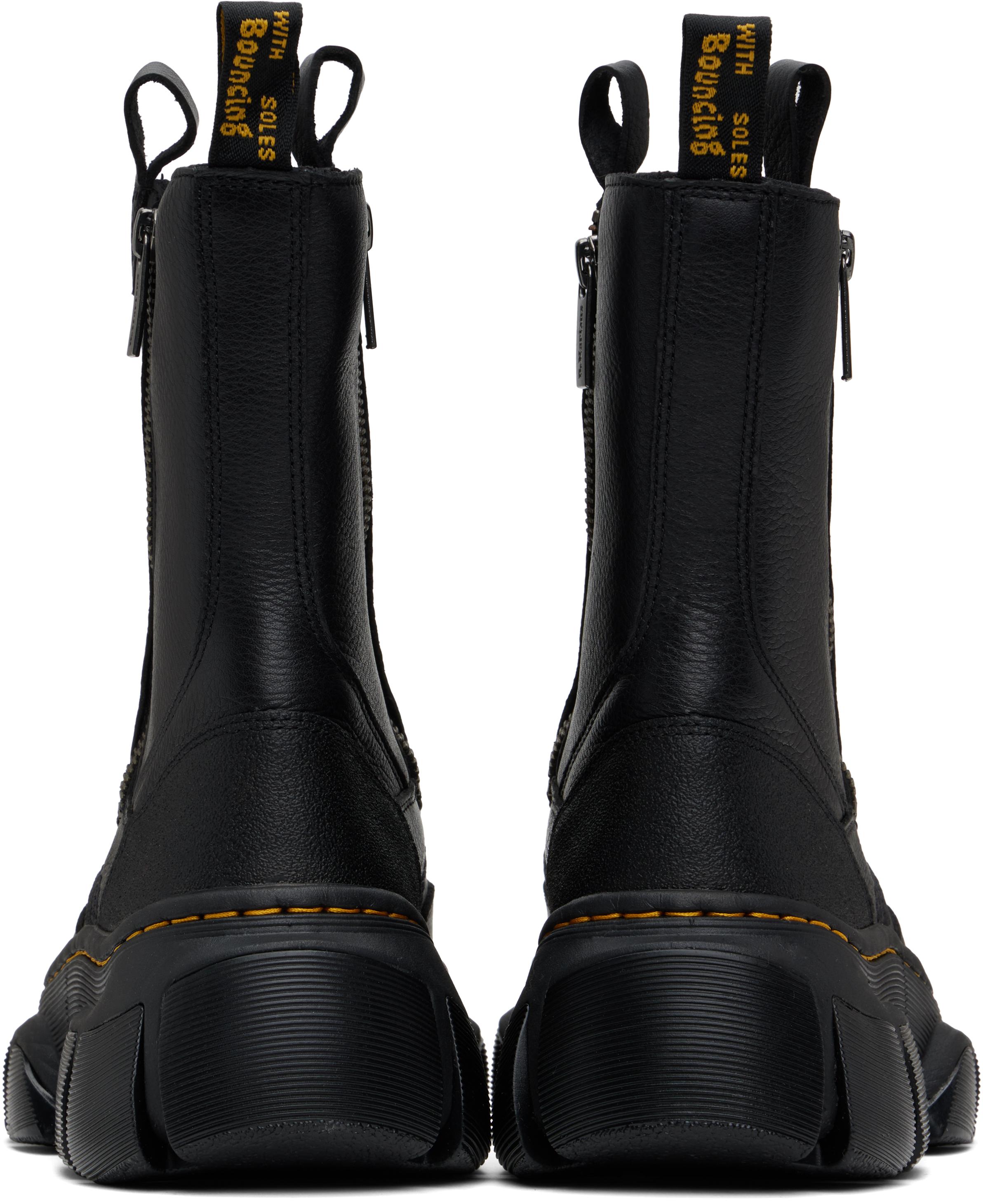 Dr. Martens Dmxl Rigger Leather Boots in Black | Lyst