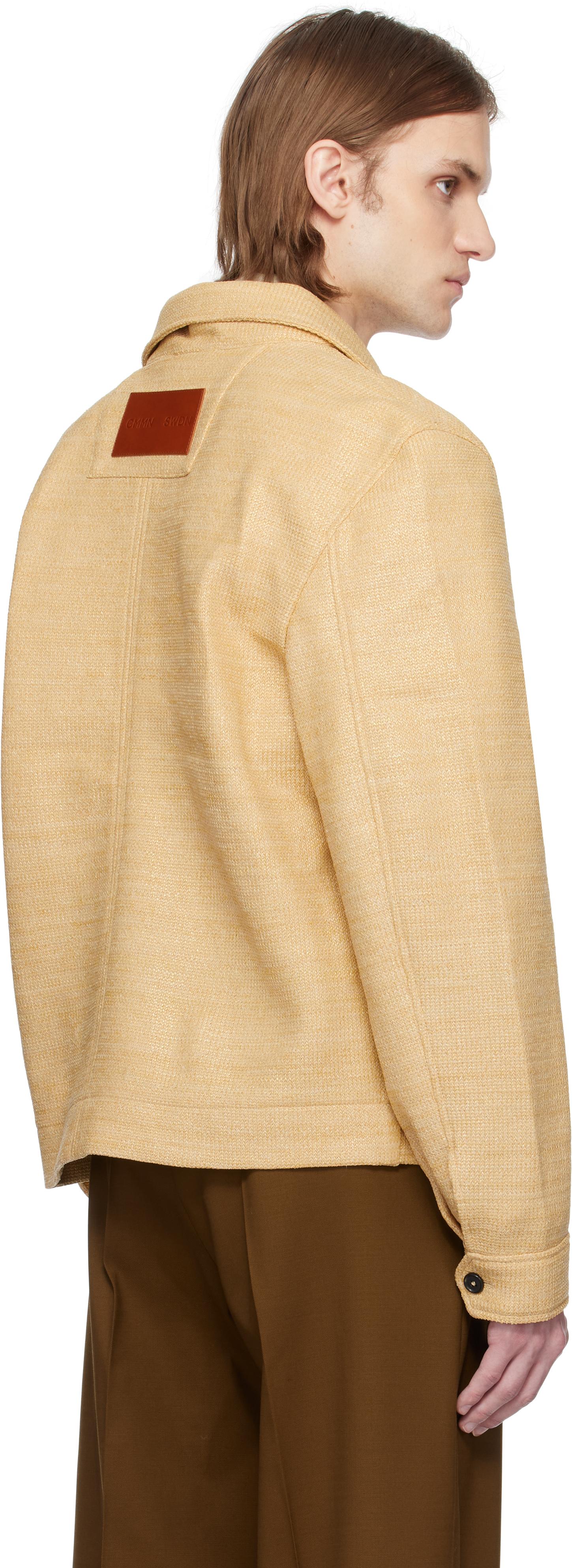 Cmmn Swdn Shelby Raffia Jacket in Natural for Men | Lyst