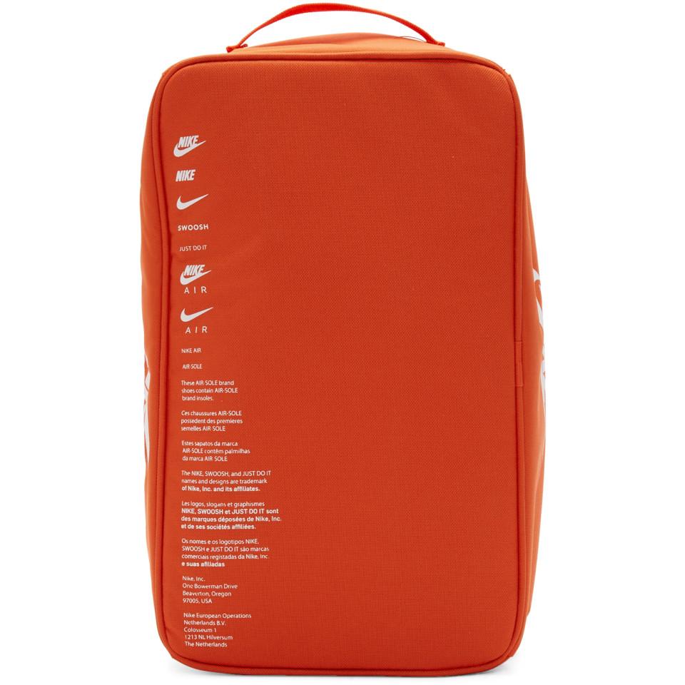 Nike Orange Nylon Shoe Box Bag Lyst Nike Orange Nylon Shoe Box Bag Lyst