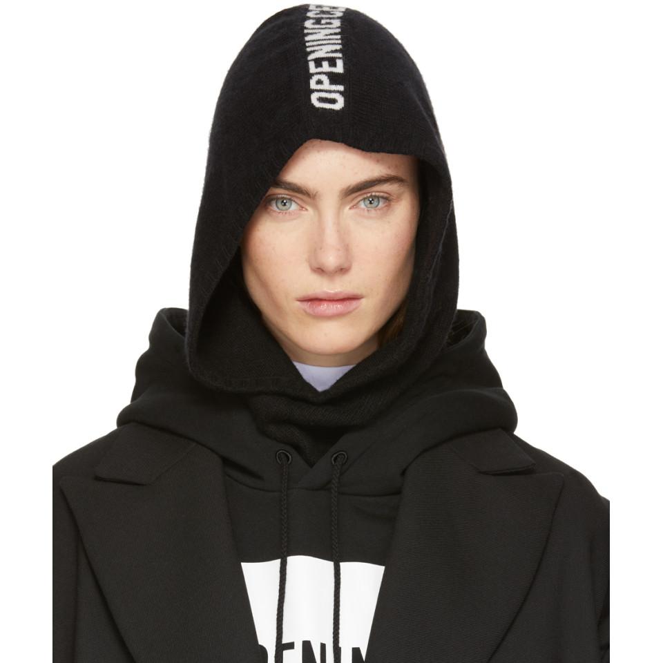 Opening Ceremony Black Logo Hood Lyst