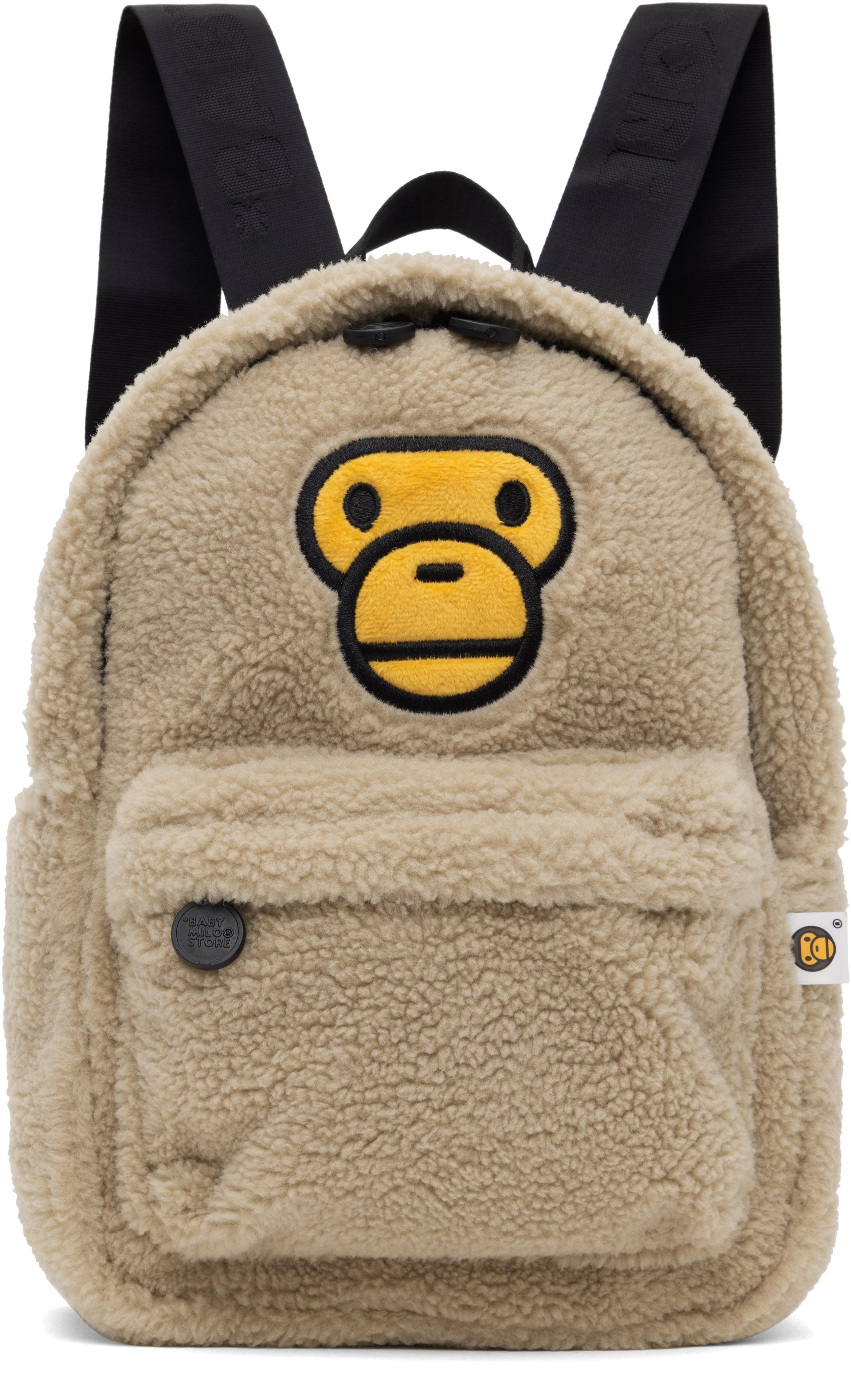 A Bathing Ape Baby Milo Sherpa Mini Backpack in Grey for Men Lyst UK