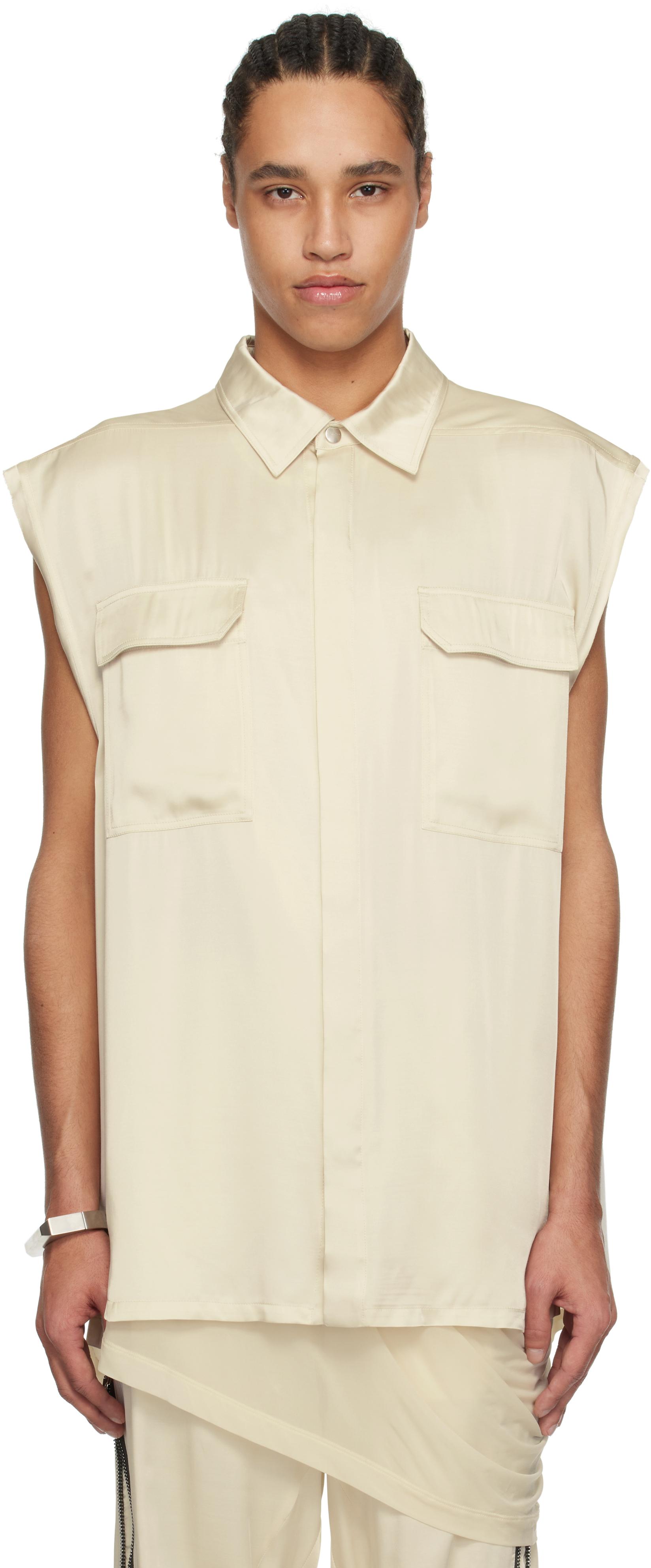 【関税込み】Rick Owens オフホワイト Hollywood Jumbo Tシャツ 251232M213148_1.jpg