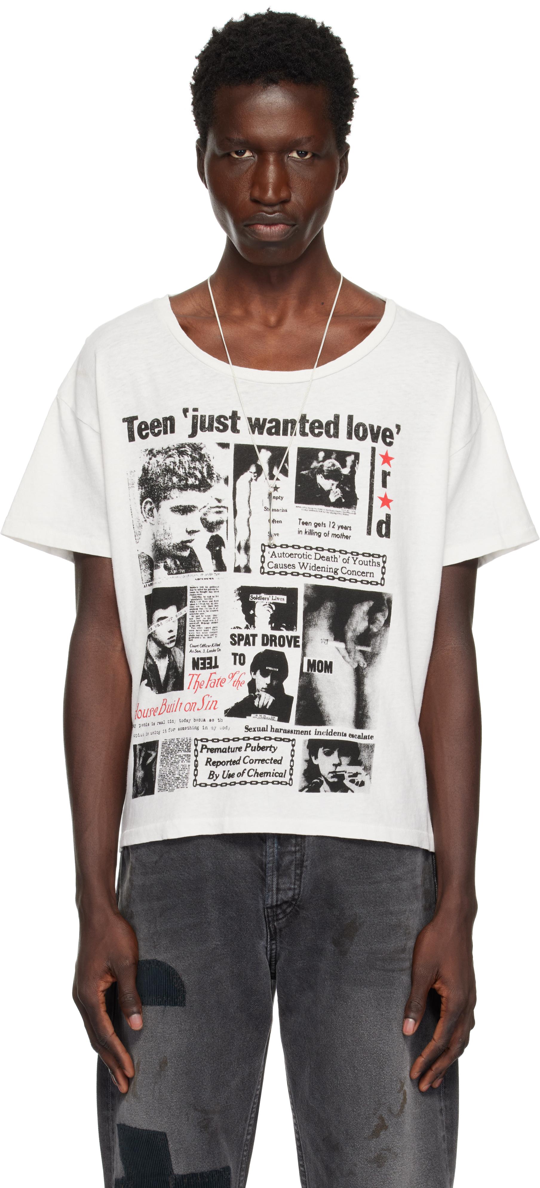 Enfants Riches Deprimes 'Teen Just Wanted Love' T-Shirt in Black