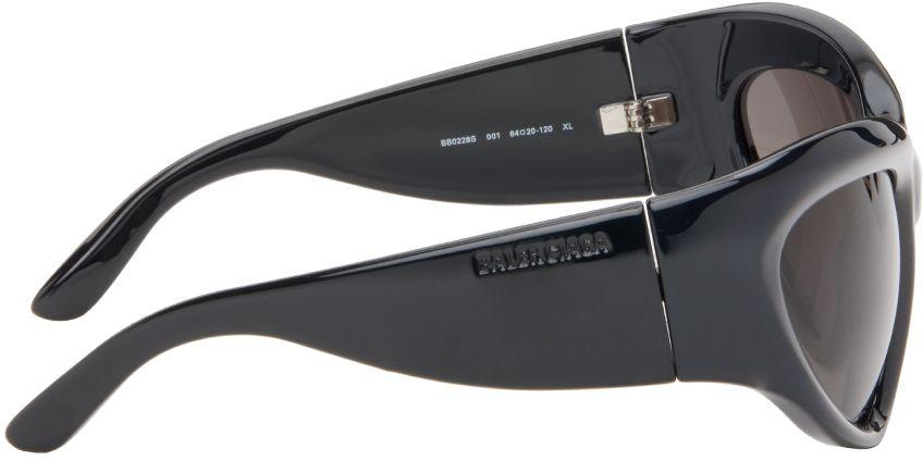 Balenciaga Black Wrap D-frame Sunglasses | Lyst