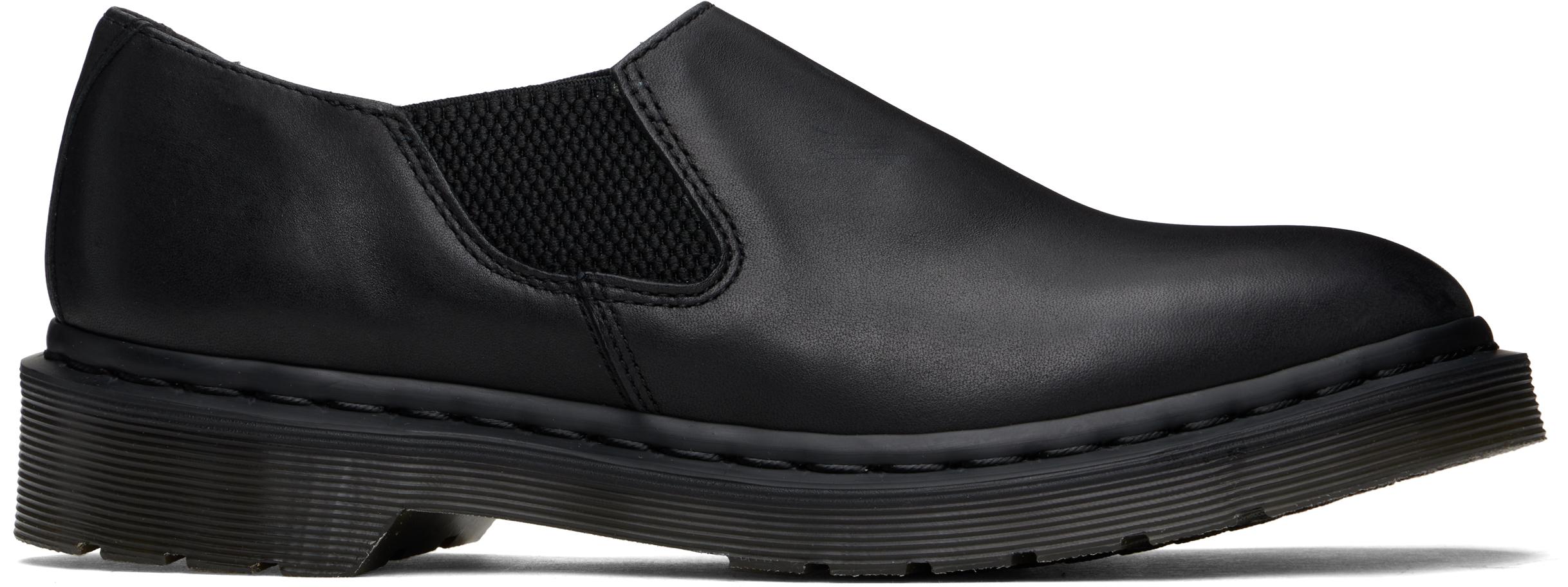 Dr. Martens Louis Analine Leather Slip-On Loafers in Black for Men