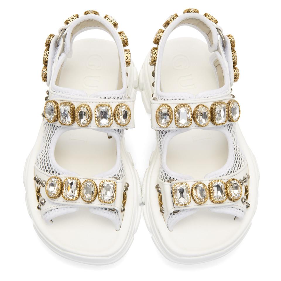 gucci bling sandals