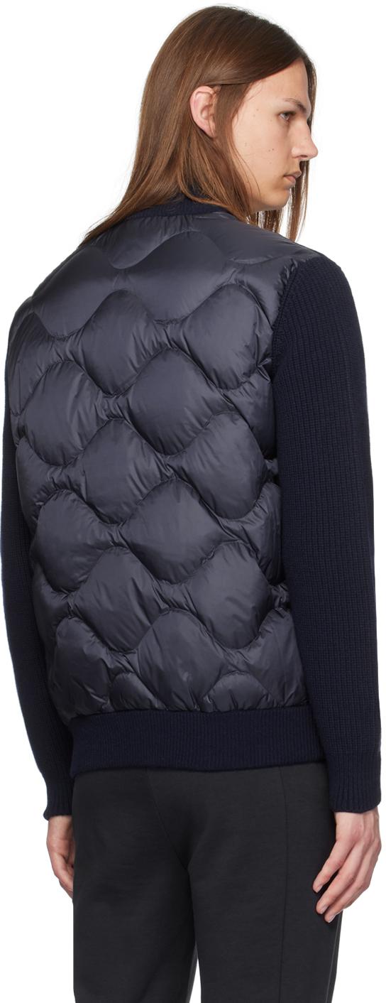 Moncler メンズ ブルー ネイビー ダウン ジップアップ Moncler メンズ ブルー ネイビー ダウン ジップアップ