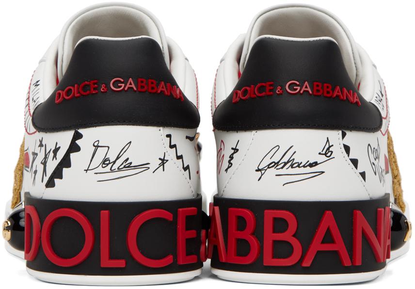 Dolce & Gabbana スニーカー ホワイト/ブラック/レッド
