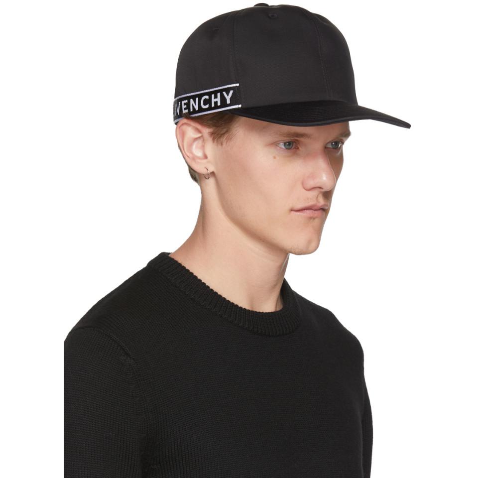 Givenchy Black 4g Cap for Men | Lyst