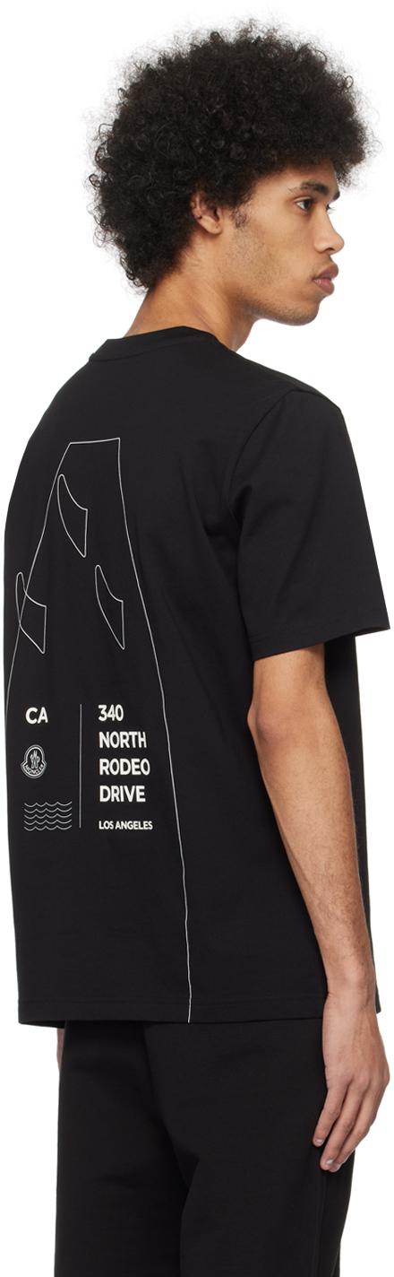Moncler メンズ ブラック プリントtシャツ Tシャツ Moncler メンズ ブラック プリントtシャツ Tシャツ
