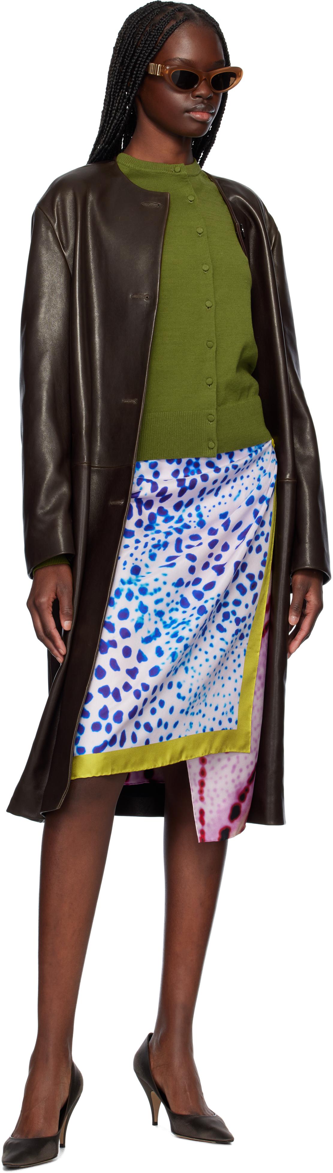 【関税込み】Nour Hammour ブラウン Audrey レザージャケット Brown Audrey Leather Jacket by Nour Hammour on Sale