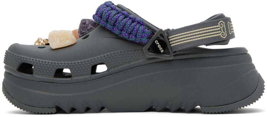 Crocs™ Gray Aries Edition Hiker Xscape Clogs in Black for Men | Lyst